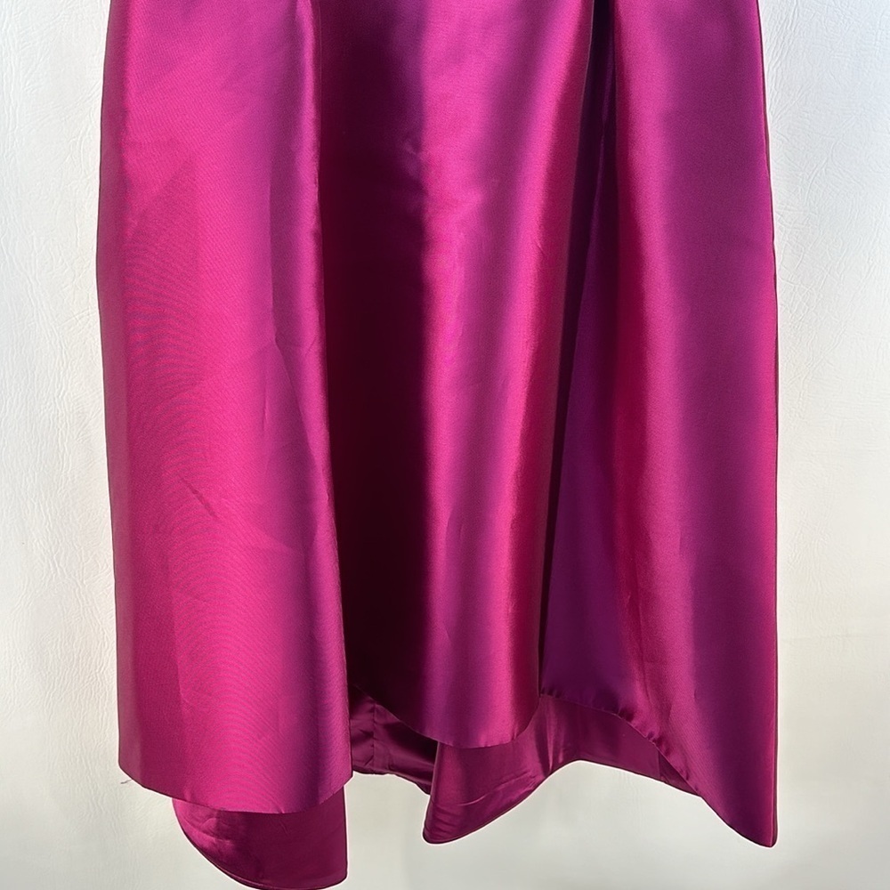 Tahari Sleeveless Satin High Low Maxi Dress - Picture 4 of 9